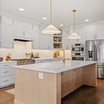 Beautiful kitchen remodel with white cabinets
